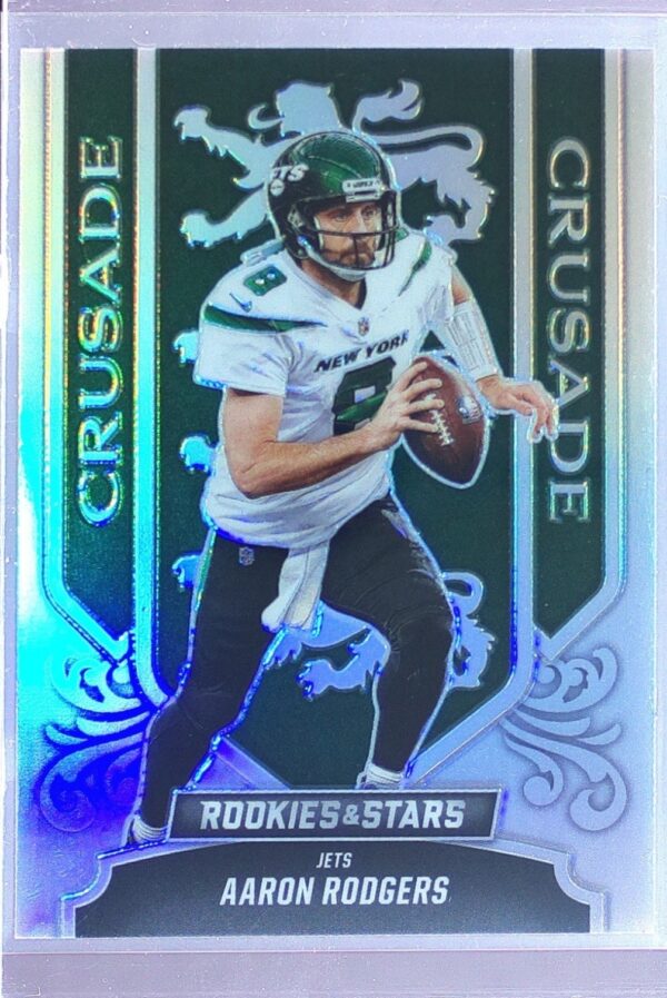 2023 Panini Rookies & Stars Aaron Rodgers #CR-18 Jets Crusade Silver