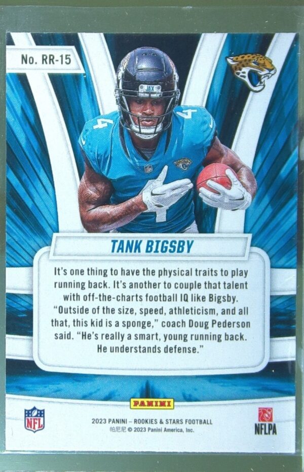 2023 Panini Rookies & Stars Tank Bigsby RC #RR-15 Jaguars Rookie Rush - Image 3