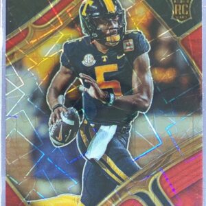 2023 Panini Select Draft Picks Hendon Hooker Red Lazer Prizm RC #115 Volunteers