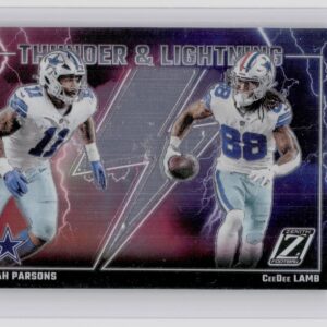2023 Panini Zenith CeeDee Lamb / Micah Parsons #7 Cowboys Thunder and Lightning