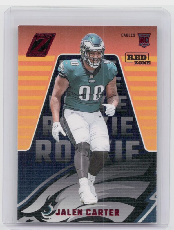 2023 Panini Zenith Jalen Carter Red Zone RC #148 Eagles