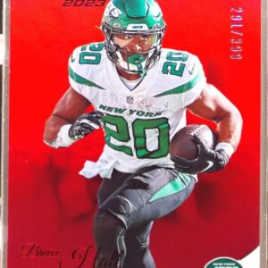 2023 Prestige Breece Hall Xtra Points Premium Red /399 #226 Jets
