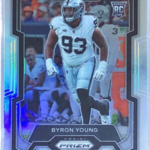 2023 Prizm Byron Young Silver RC #355 Raiders