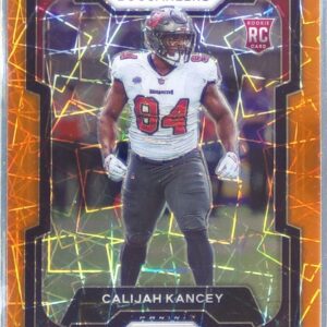 2023 Prizm Calijah Kancey Orange Lazer RC #393 Buccaneers