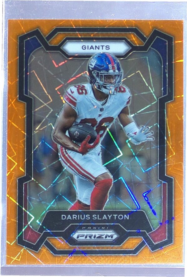 2023 Prizm Darius Slayton Orange Lazer #220 Giants