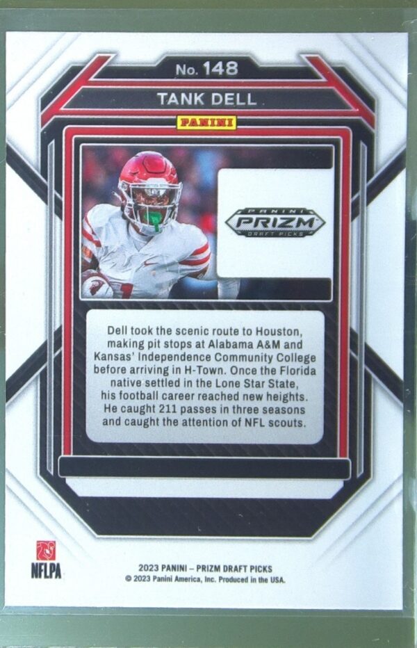 2023 Prizm Draft Picks Tank Dell RC #148 Cougars - Image 3