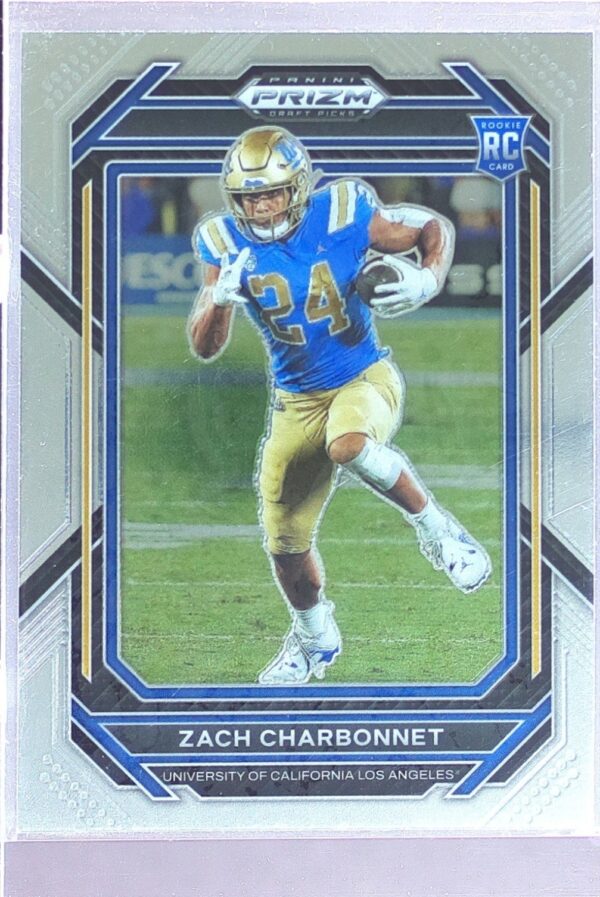 2023 Prizm Draft Picks Zach Charbonnet RC #124 Bruins