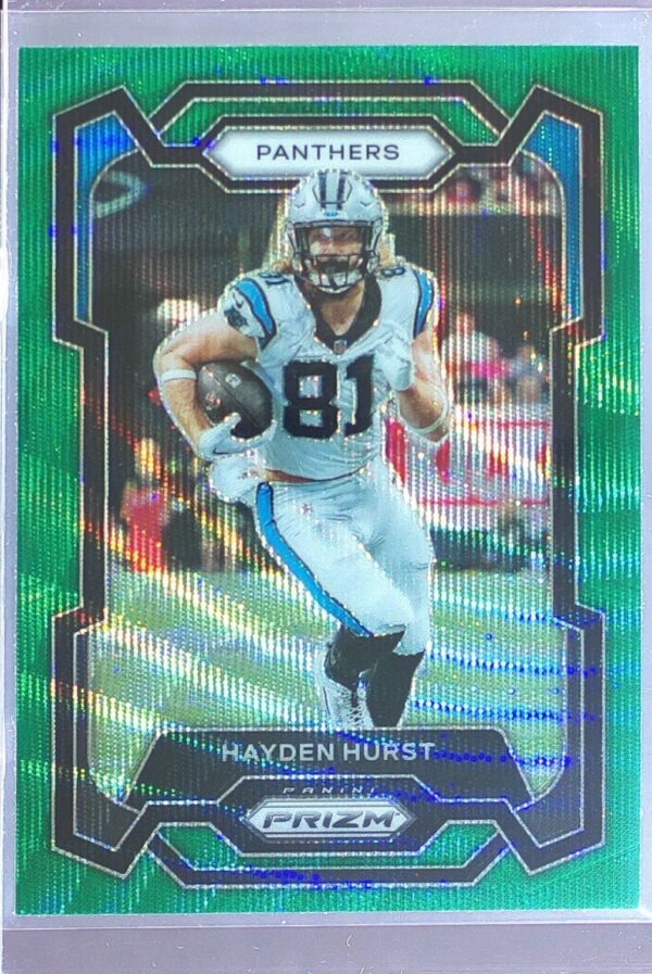 2023 Prizm Hayden Hurst Green Wave #42 Panthers