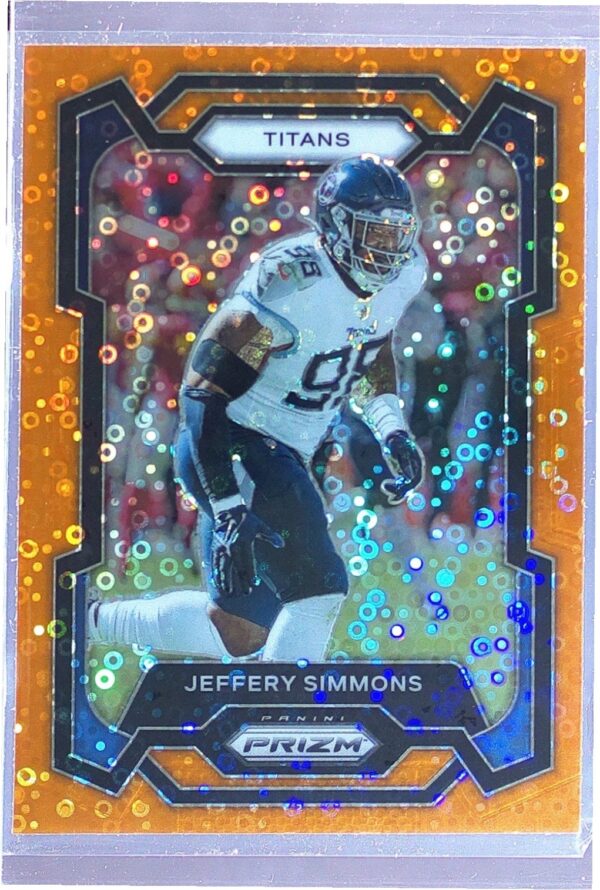 2023 Prizm Jeffery Simmons Orange Disco #286 Titans