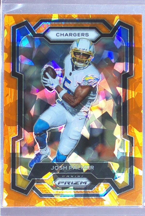 2023 Prizm Josh Palmer Orange Ice #154 Chargers