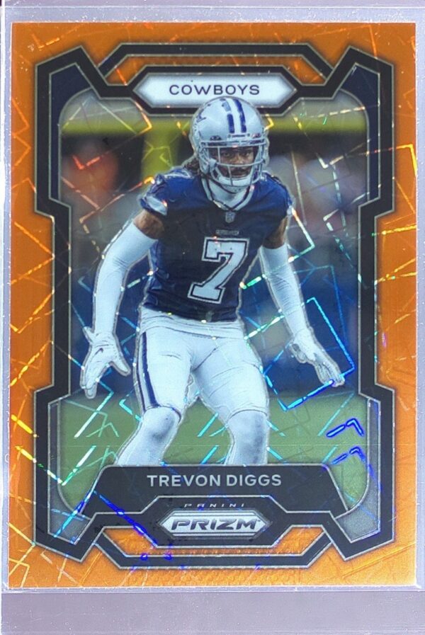 2023 Prizm Trevon Diggs Orange Lazer #82 Cowboys