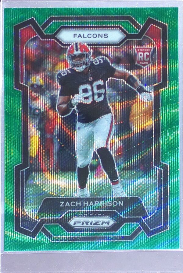2023 Prizm Zach Harrison Green Wave #306 Falcons