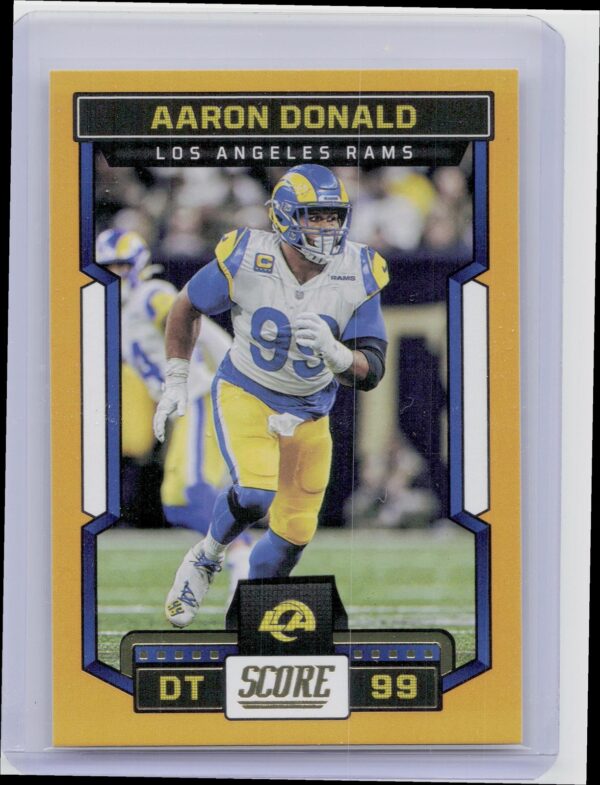 2023 Score Aaron Donald Gold  #165 Rams