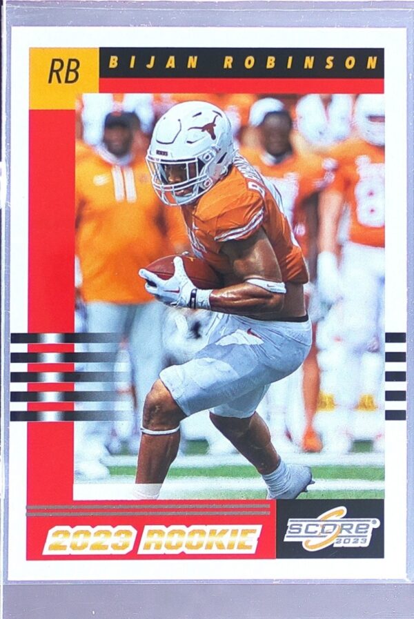 2023 Score Bijan Robinson RC #5 Longhorns 2003 Throwback Rookies