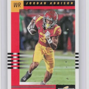 2023 Score Jordan Addison Throwback Rookies #7 USC Trojans