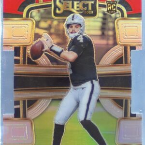 2023 Select Aidan O'Connell Red and Yellow Prizms Die Cuts RC #58 Raiders