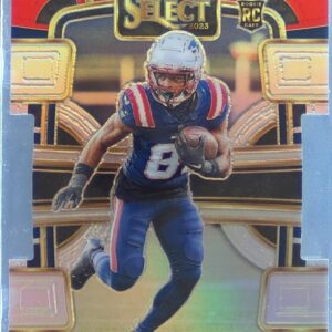 2023 Select Demario Douglas Red and Yellow Prizms Die Cuts #68 Patriots