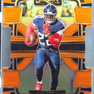 2023 Select Derrick Henry Orange Prizms Die Cuts /499 #95 Titans