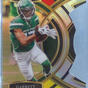 2023 Select Garrett Wilson Red and Yellow Prizms Die Cuts #115 Jets