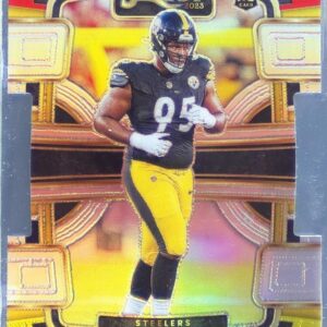 2023 Select Keeanu Benton Red and Yellow Prizms Die Cuts RC #84 Steelers