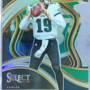 2023 Select Tanner McKee Silver Prizms Die Cuts RC #218 Eagles