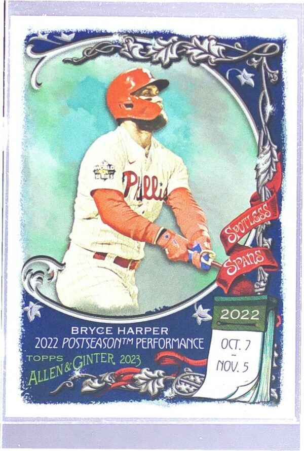 2023 Topps Allen & Ginter Bryce Harper #SS-34 Phillies Spotless Spans