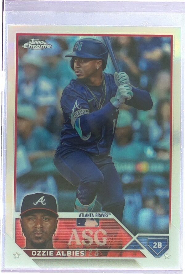2023 Topps Chrome Update Ozzie Albies #ASGC-28 Braves 2023 All Star Game