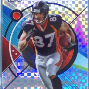 2023 Topps Composite Ed McCaffrey Finest Checkerboard Refractor #181 Broncos