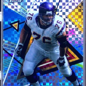 2023 Topps Composite Steve Hutchinson Finest Checkerboard Refractor #212 Vikings