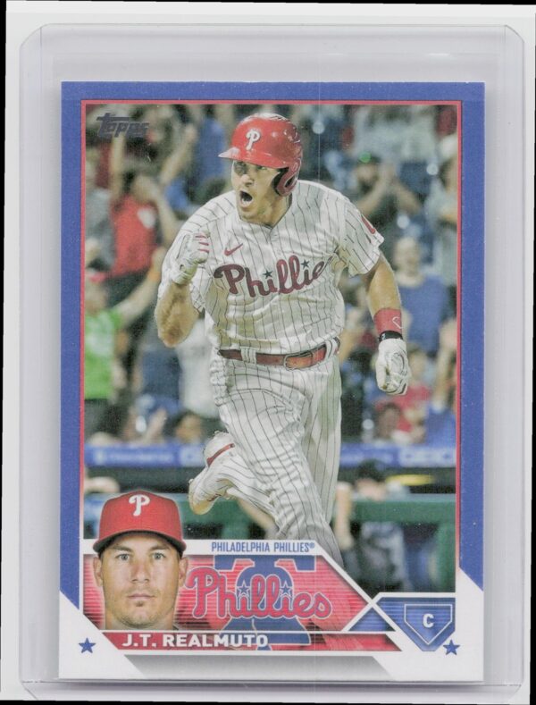 2023 Topps J.T. Realmuto Royal Blue #293 Phillies