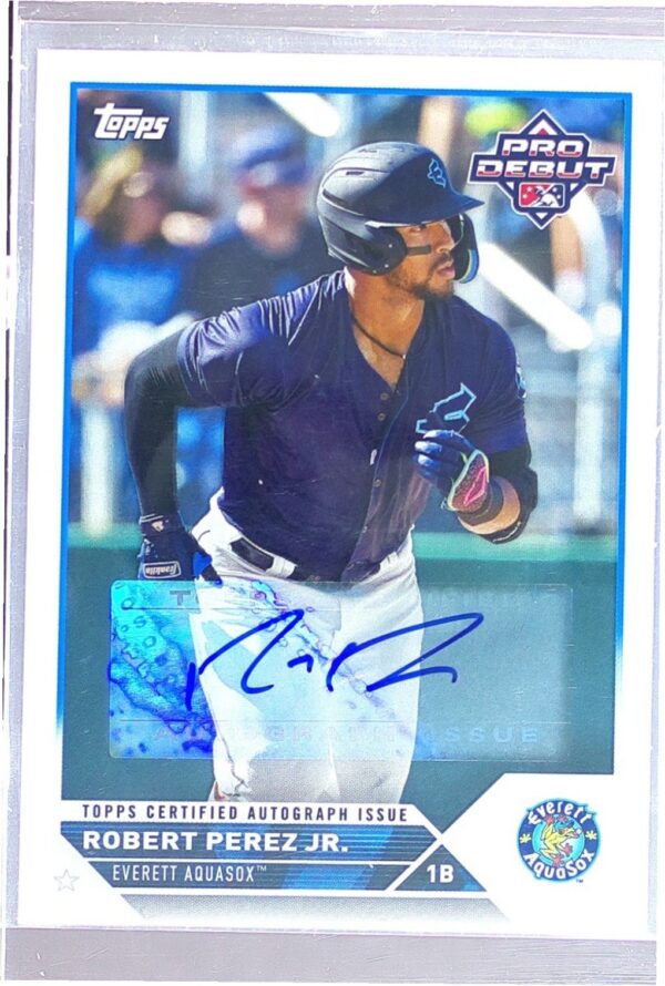 2023 Topps Pro Debut Robert Perez Jr. Auto #PD-173 AquaSox Autographs