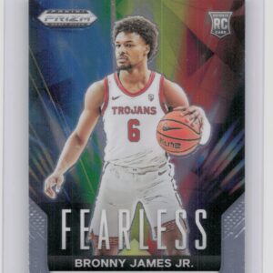 2024-25 Panini Prizm Draft Picks Bronny James Jr. RC #3 Trojans Fearless