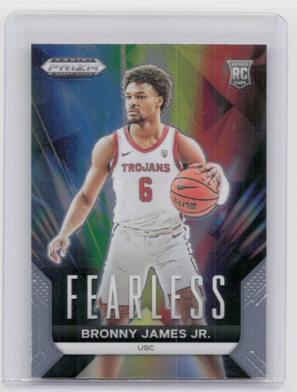 2024-25 Panini Prizm Draft Picks Bronny James Jr. RC #3 Trojans Fearless