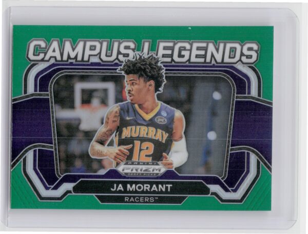 2024-25 Panini Prizm Draft Picks Ja Morant #10 Racers Campus Legends Green
