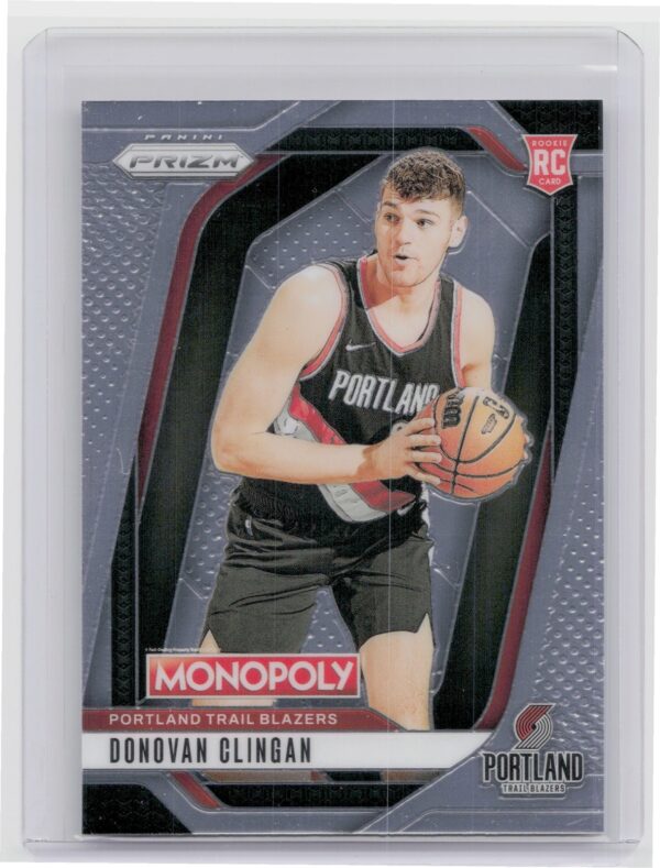 2024-25 Panini Prizm Monopoly Donovan Clingan RC 6 Blazers