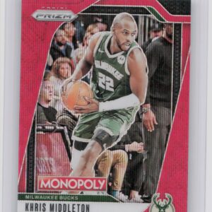 2024-25 Panini Prizm Monopoly Khris Middleton Red Prizms #9 Bucks