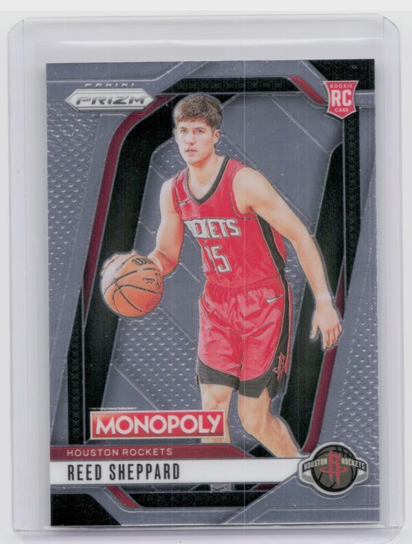 2024-25 Panini Prizm Monopoly Reed Sheppard RC 72 Rockets