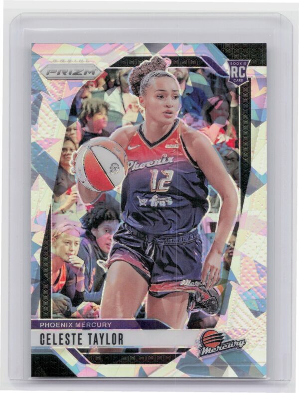 2024-25 Panini Prizm WNBA Celeste Taylor Ice Prizms RC #48 Mercury