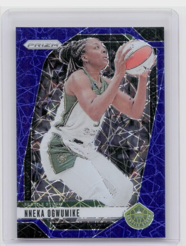2024-25 Panini Prizm WNBA Nneka Ogwumike Blue Velocity Prizms #52 Storm