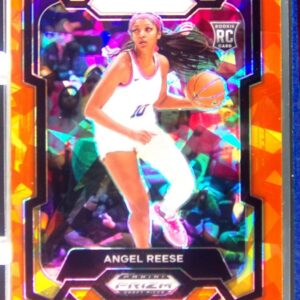 2024-25 Prizm Draft Picks Angel Reese Prizms Orange Ice RC #38 Tigers