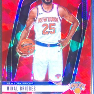2024-25 Prizm Mikal Bridges Prizms Red Ice #15 Knicks