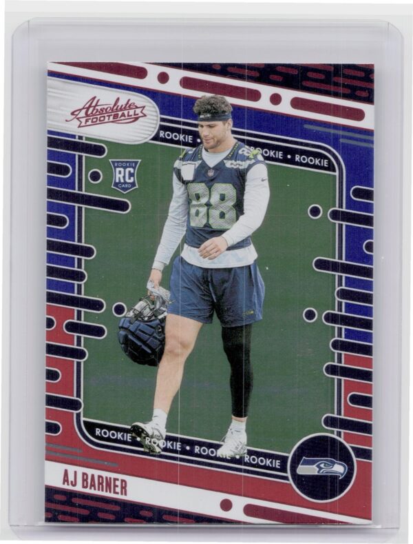 2024 Absolute AJ Barner Red and Blue RC #184 Seahawks