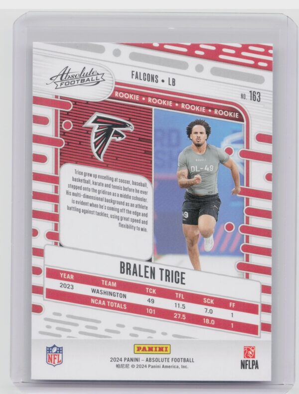 2024 Absolute Bralen Trice RC 163 Falcons - Image 3