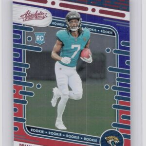 2024 Absolute Brian Thomas Jr. Red and Blue RC #123 Jaguars