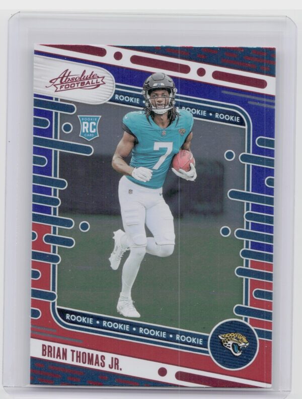 2024 Absolute Brian Thomas Jr. Red and Blue RC 123 Jaguars
