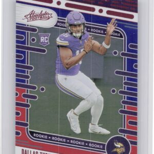 2024 Absolute Dallas Turner Red and Blue RC 117 Vikings