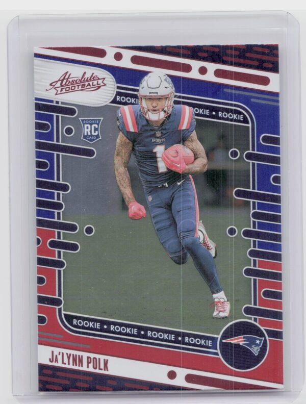 2024 Absolute Ja'Lynn Polk Red and Blue RC 137 Patriots