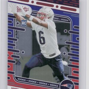 2024 Absolute Javon Baker Red and Blue RC 180 Patriots