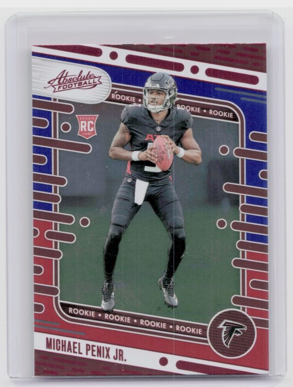 2024 Absolute Michael Penix Jr. Red and Blue RC 108 Falcons