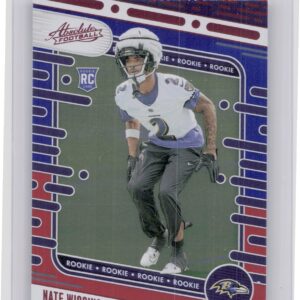 2024 Absolute Nate Wiggins Red and Blue RC #130 Ravens